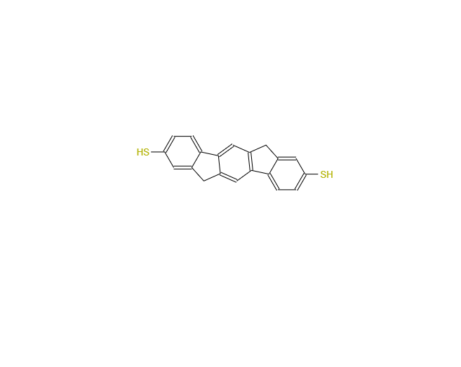 CAS：1219634-35-1，Indeno[1,2-b]fluorene-2,8-dithiol, 6,12-dihydro-