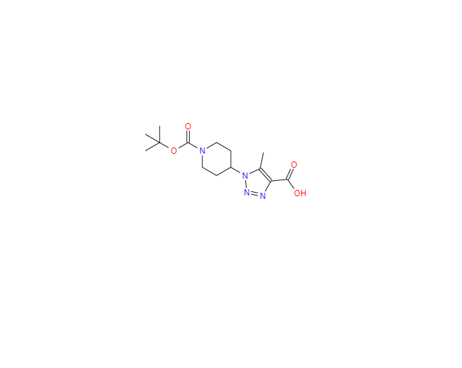CAS：1240527-75-6，4-(4-Carboxy-5-methyl-[1,2,3]triazol-1-yl)-piperidine-1-carboxylic acid tert-butyl 