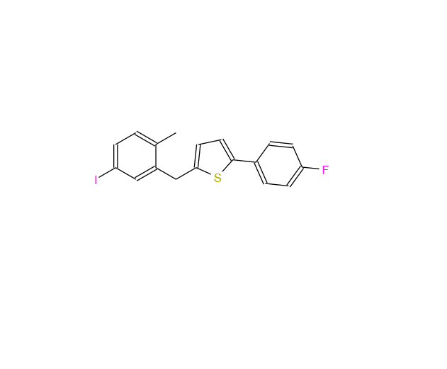 CAS：898566-17-1，2-(4-氟苯基)-5-[(5-碘-2-甲基苯基)甲基]噻吩