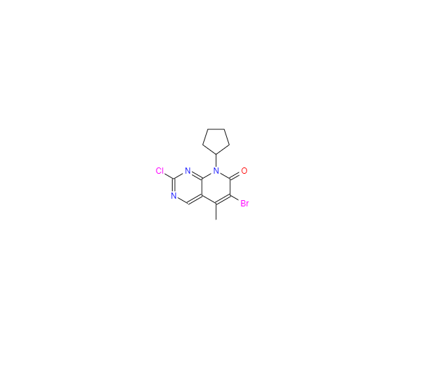 CAS：1016636-76-2，6-溴-2-氯-8-环戊基-5-甲基吡啶并[2,3-d]嘧啶-7(8H)-酮