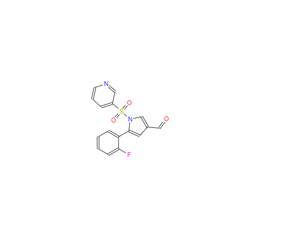 CAS： 881677-11-8，5-(2-氟苯基)-1-[(吡啶-3-基)磺酰基]-1H-吡咯-3-甲醛