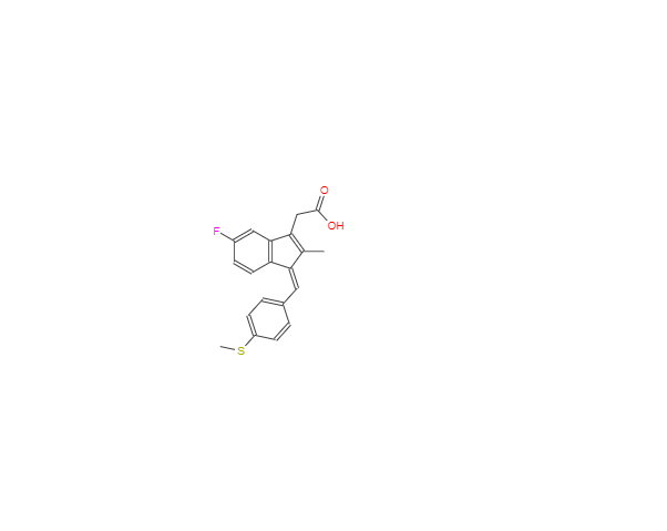 CAS：49627-27-2，(Z)-5-氟-2-甲基-1-[4-(甲硫苯基)亚甲基]-1H-茚-3-醋酸