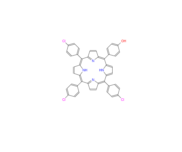 CAS：101395-23-7，4-(10,15,20-三(4-氯苯基)卟啉-5-基)苯酚