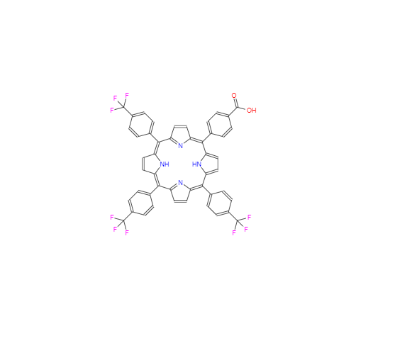 CAS：1191940-55-2，5-(4-Carboxy)phenyl-10,15,20-tri(4-trifluoromethyl-phenyl)porphyrin