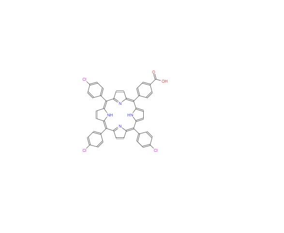 CAS：93487-65-1，5-(4-Carboxyphenyl)-10,15,20-tris(4-chlorophenyl)porphyrin