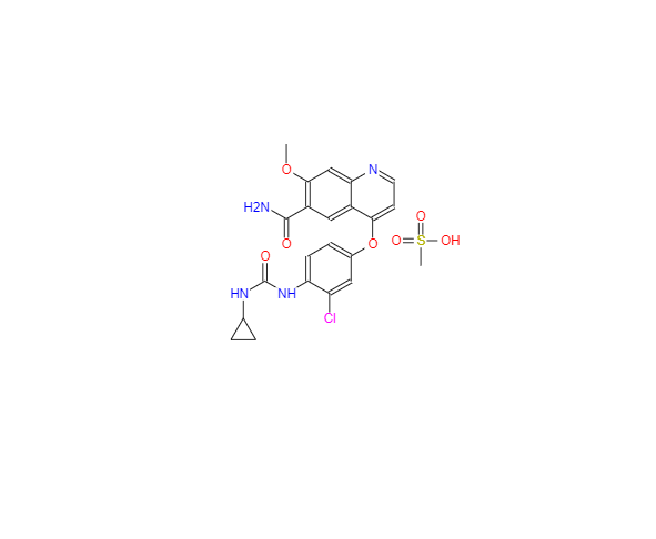 CAS：857890-39-2，甲磺酸乐伐替尼