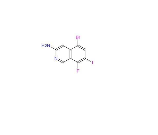 CAS：2641328-51-8，3-Isoquinolinamine, 5-bromo-8-fluoro-7-iodo