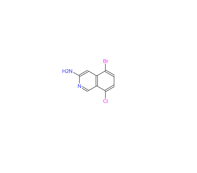 CAS：1338254-31-1，5-bromo-8-chloroisoquinolin-3-amine
