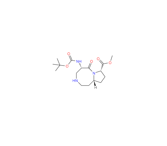 CAS：957135-12-5，(5S,8S,10aR)-5-((叔丁氧基羰基)氨基)-6-氧代十氢吡咯并[1,2-a][1,5]二氮杂辛-8-羧酸甲酯