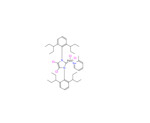 CAS：1612891-29-8，(SP-4-1)-[1,3-双[2,6-双(1-乙基丙基)苯基]-4,5-二氯-1,3-二氢-2H-咪唑-2-亚基]二氯(2-甲基吡啶)钯