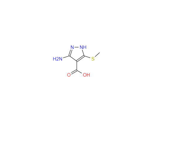 CAS：117736-73-9，3-氨基-5-(甲硫基)-1H-吡唑-4-羧酸