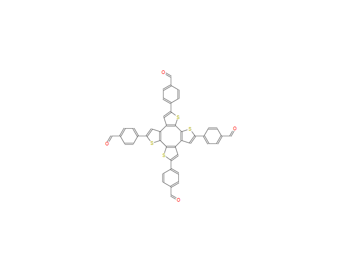 CAS：2625875-84-3，4,4',4'',4'''-(环辛并[1,2-b:4,3-b':5,6-b'':8,7-b''']四噻吩-2,5,8,11-四基)四苯甲醛