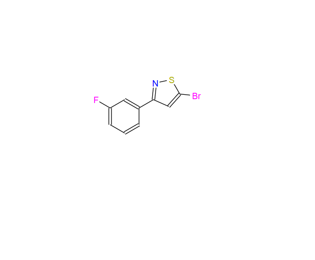 CAS：1779815-15-4，5-Bromo-3-(3-fluorophenyl)isothiazole